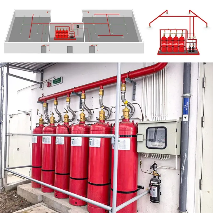 Novec 1230 Hluav Taws Xob FK5112 Rau Offshore Platform Offshore Fais Fab Tsim Hoob HFC227EA FM200 Hluav Taws Xob Hluav Taws Xob