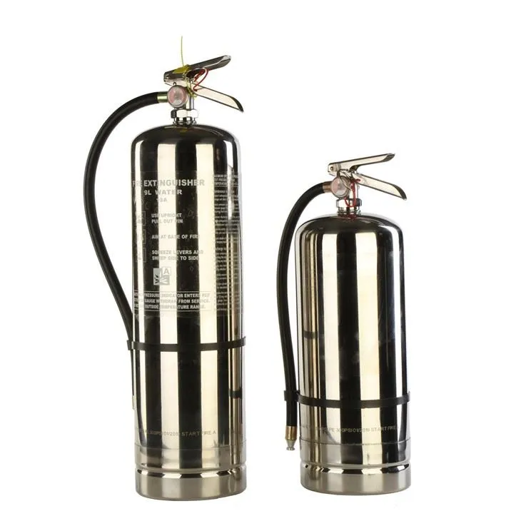 Polished Stainless Hlau Dej Hluav Taws Kub Extinguisher