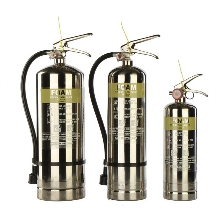 Portable Foam Stailess Steel Fire Extinguisher With SUS 304 Cylinder