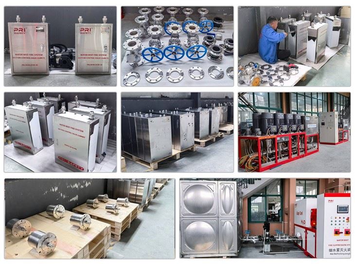 NFPA 750 High Pressure Water Mist Fire System For Electrical Fires in Data Centers Water Mist Fire Protection System Manufacturers best