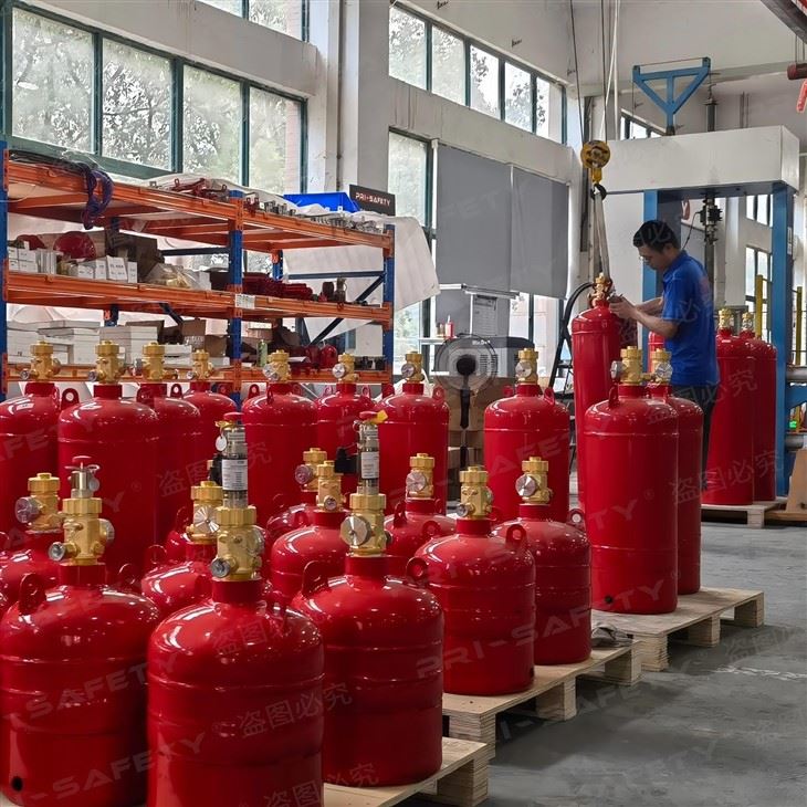 FM200 Fire System For Railway Station Metro Station Electrical And Control Rooms Clean Agent FK5112 Novec 1230 Fire Suppression System high quality