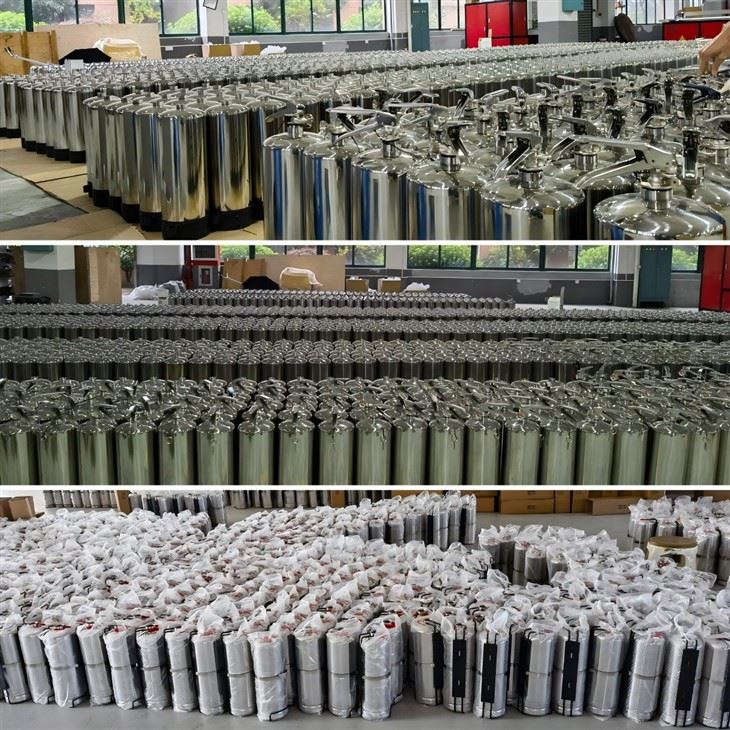 Stainless Steel Lithium Battery Fire Extinguisher For Energy Storage Systems Coldfire Class A/B/C/K/L TUV CE0036 high quality